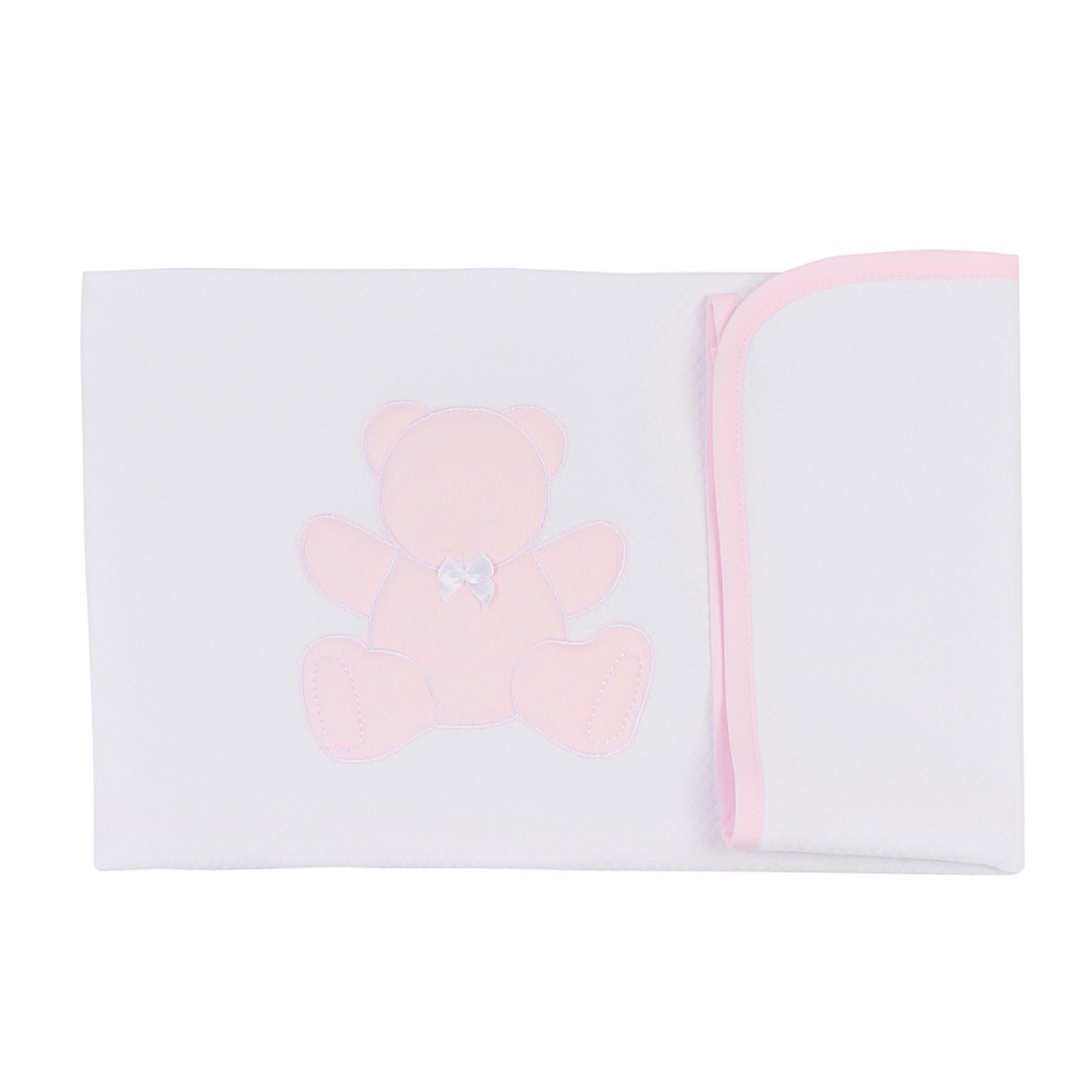 Copertina in Piquet di Puro Cotone - Teddy Copertina Lisola Baby Lettino Rosa