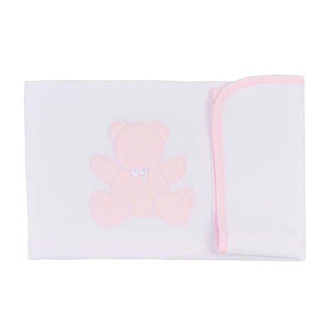 Copertina in Piquet di Puro Cotone - Teddy Copertina Lisola Baby Lettino Rosa