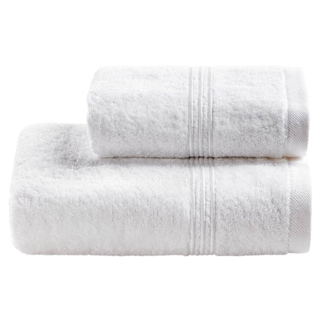 Coppia di Asciugamani in Spugna di Cotone con Bacchette - Daytona Coppia di spugna Lisola Bianco