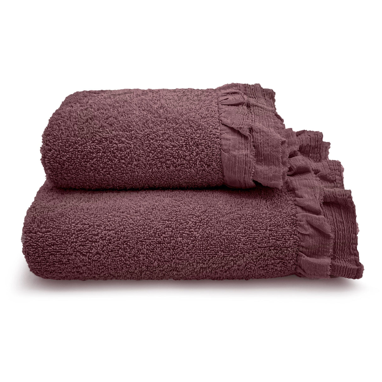 Coppia di Asciugamani in Spugna di Cotone - Voile Coppia di spugna Lisola Chianti