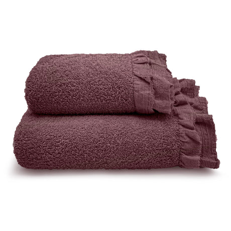 Coppia di Asciugamani in Spugna di Cotone - Voile Coppia di spugna Lisola Chianti