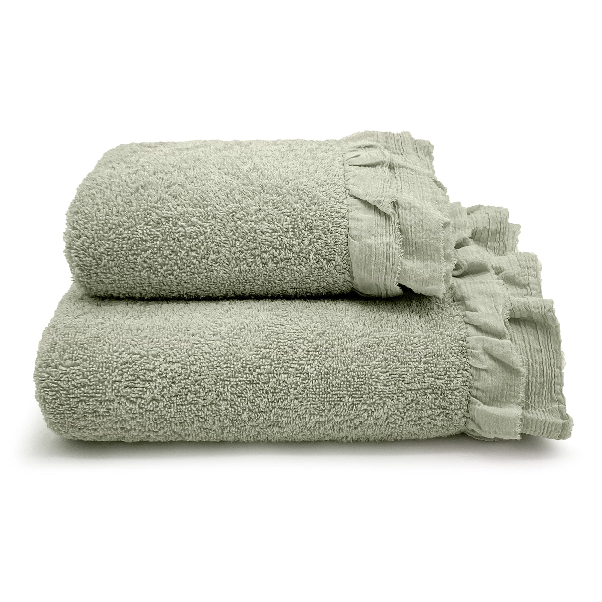 Coppia di Asciugamani in Spugna di Cotone - Voile Coppia di spugna Lisola Mango