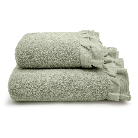 Coppia di Asciugamani in Spugna di Cotone - Voile Coppia di spugna Lisola Mango