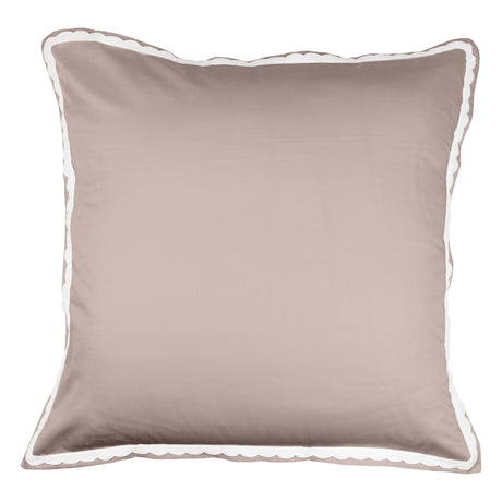 Coppia di Federe in Raso di Cotone con Macramè Smerlato - Castello Federa Fazzini Atelier Rosa