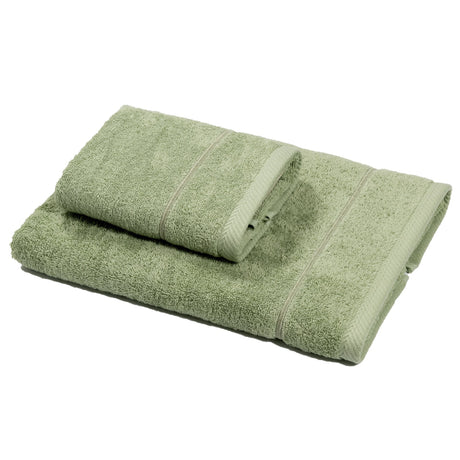 Coppia di Spugna con ricamo bacchetta - Atollo Coppia di spugna Dea Foglia