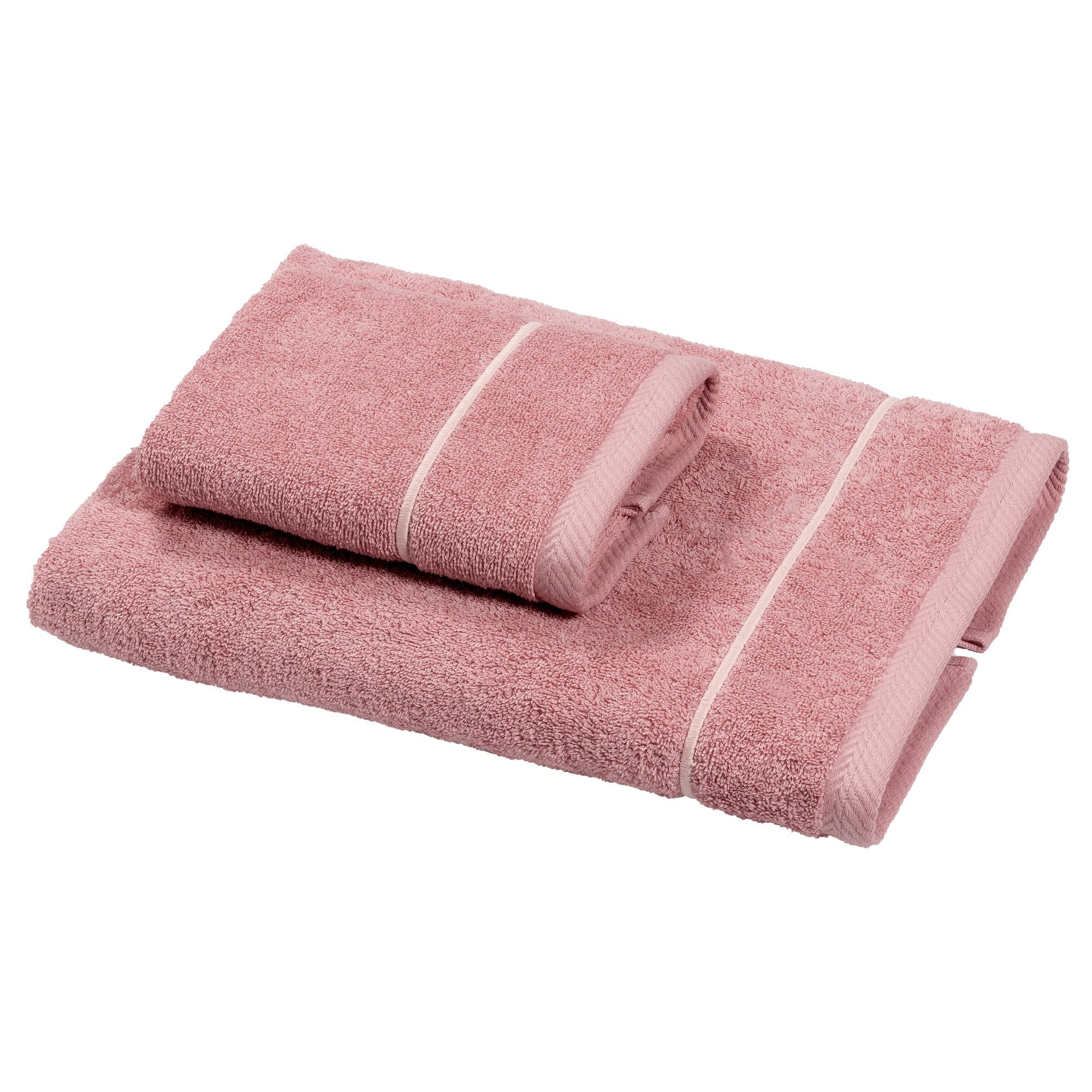 Coppia di Spugna con ricamo bacchetta - Atollo Coppia di spugna Dea Rosa Antico