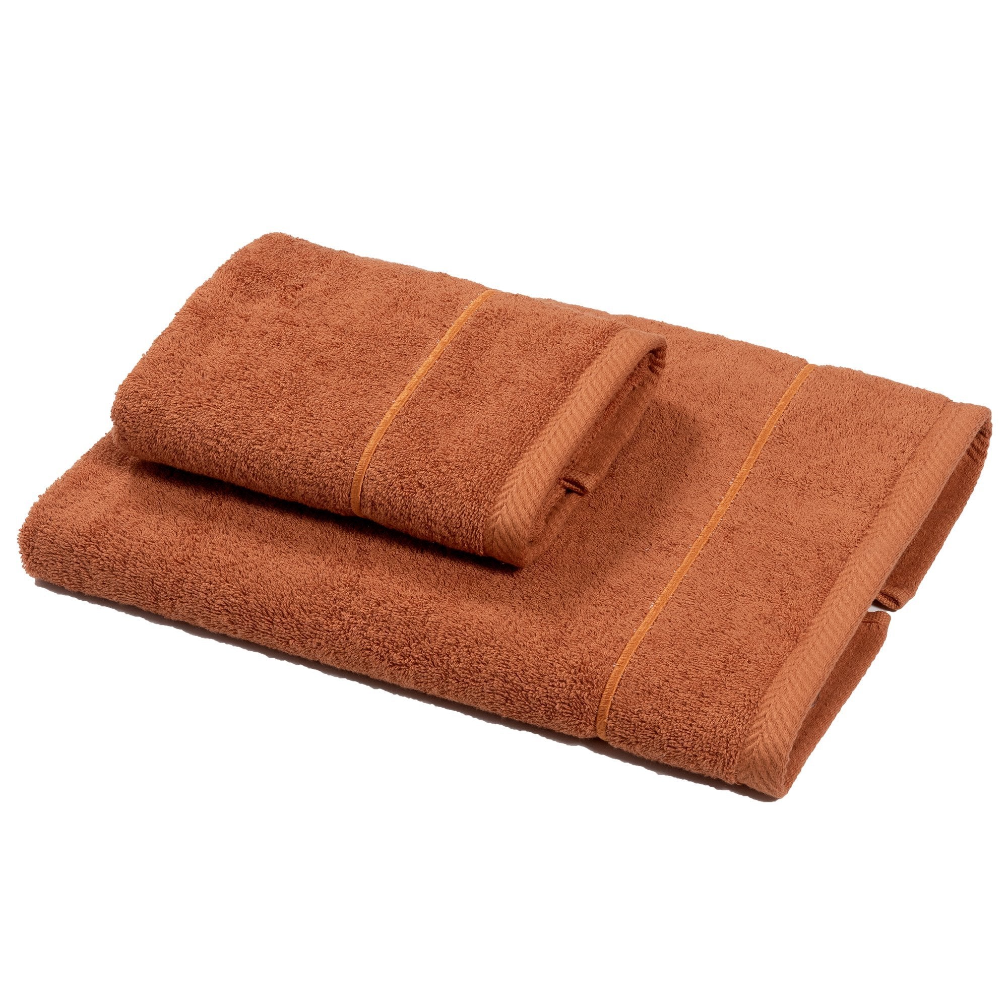 Coppia di Spugna con ricamo bacchetta - Atollo Coppia di spugna Dea Ruggine