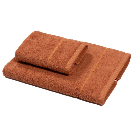 Coppia di Spugna con ricamo bacchetta - Atollo Coppia di spugna Dea Ruggine