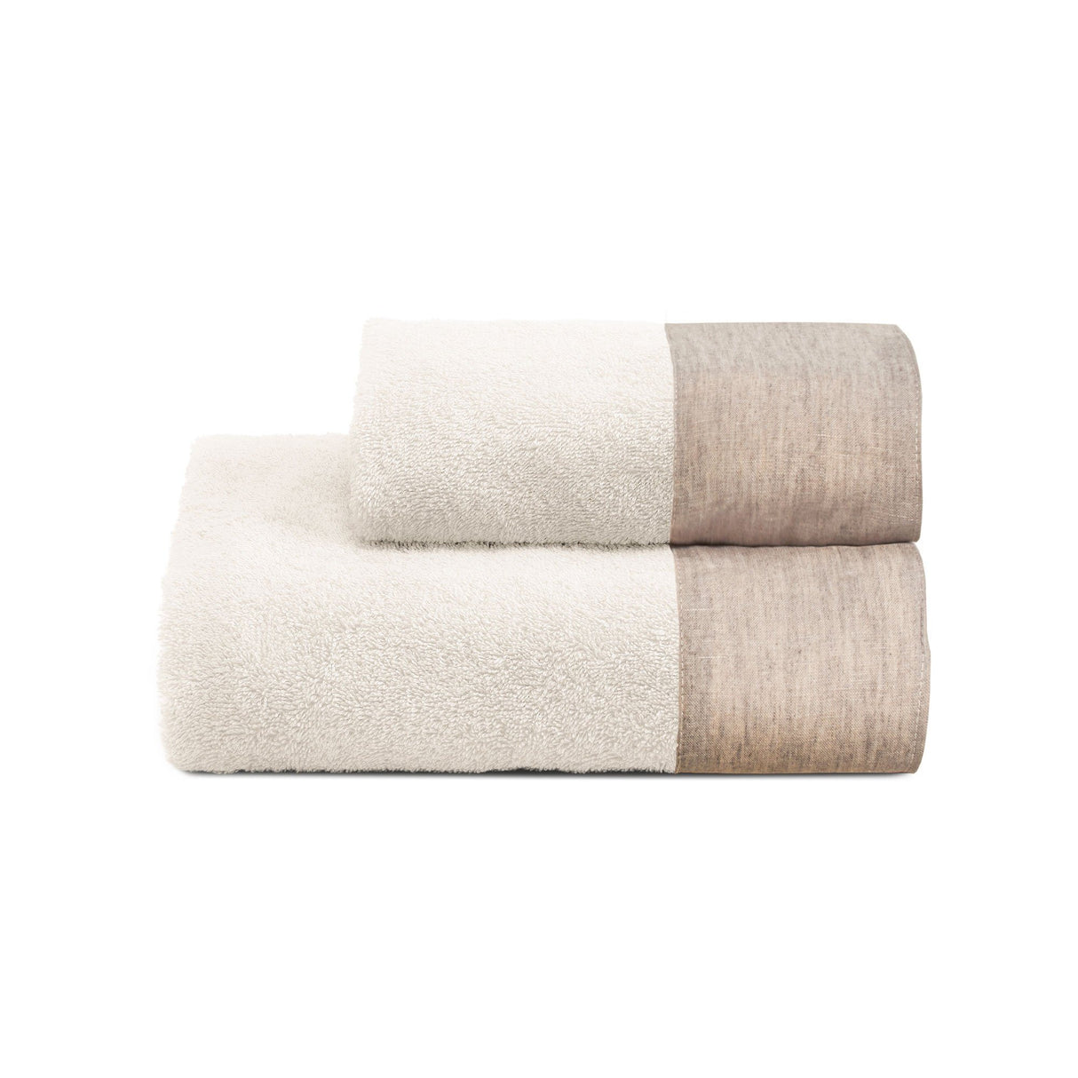 Coppia di Spugna con Balza in Lino - Sierra Coppia di spugna Lisola Avorio