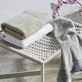 Coppia di Spugna con Balza in Lino StoneWashed - Loira Coppia di spugna Loft by BiancoPerla