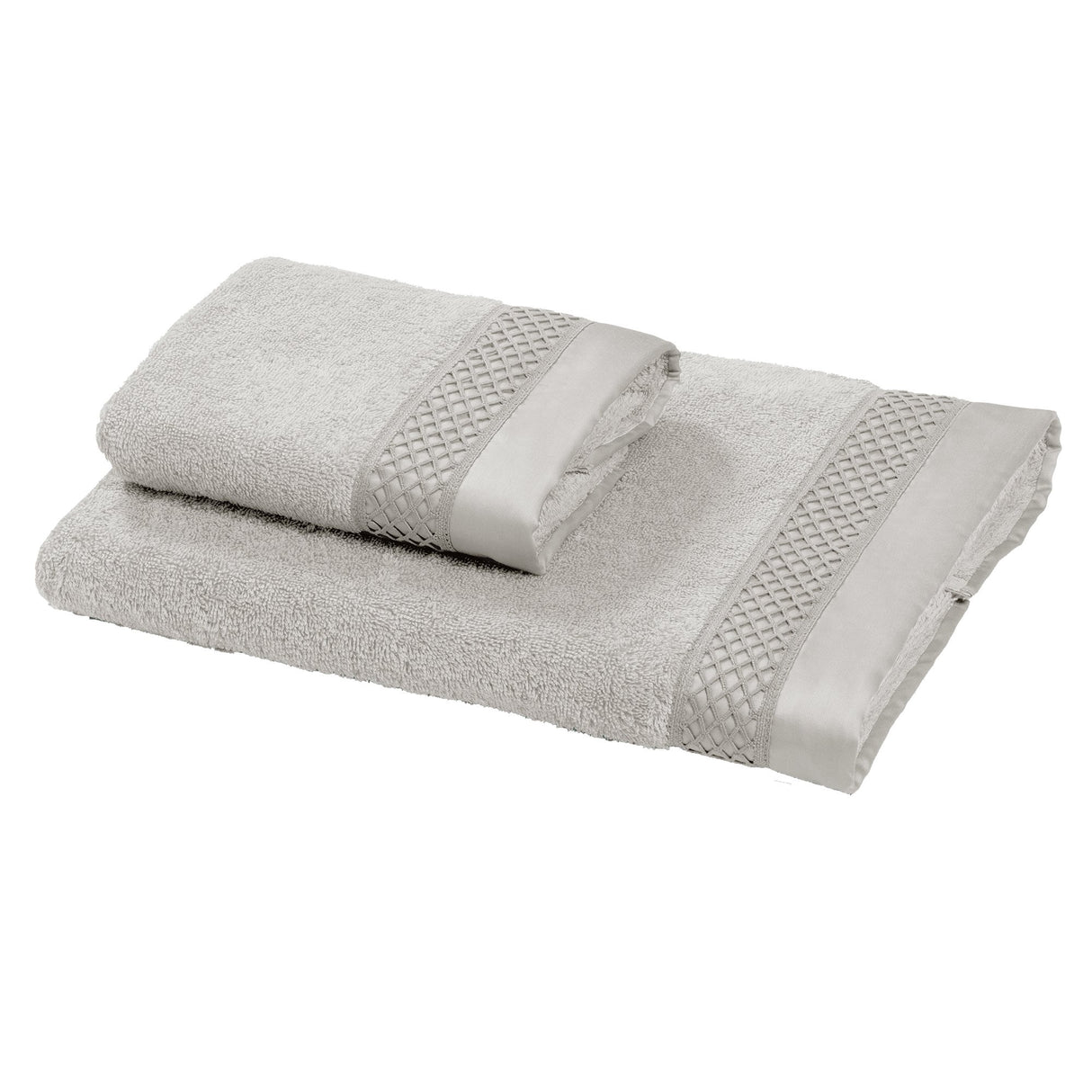 Coppia di Spugna con Balza in raso e Pizzo - Brio Coppia di spugna Dea Perla