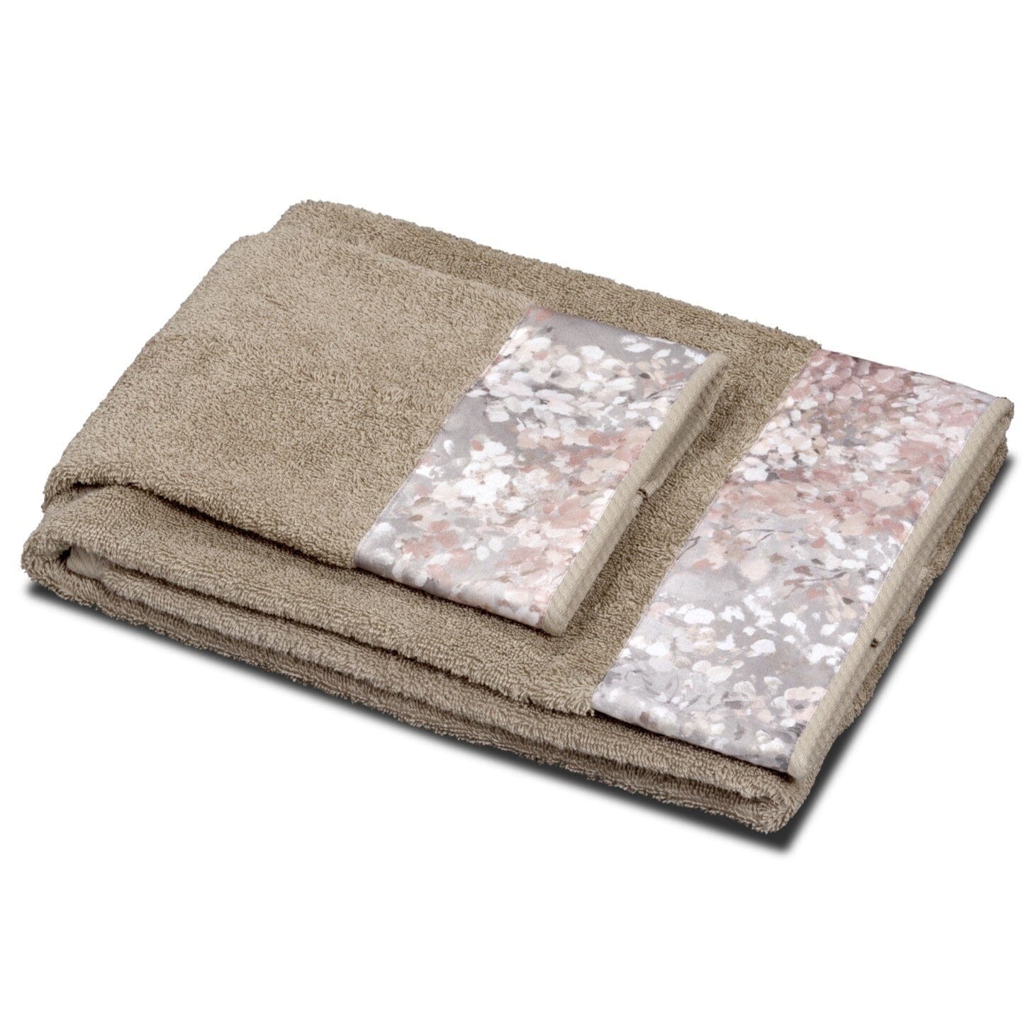 Coppia di Spugna con Balza in Raso - Glicine Coppia di spugna Dea Fango