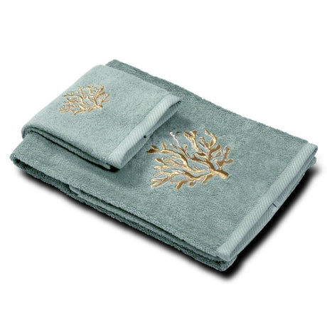 Coppia di Spugna di Cotone con Applicazione - Coralli Coppia di spugna Dea Carta da Zucchero