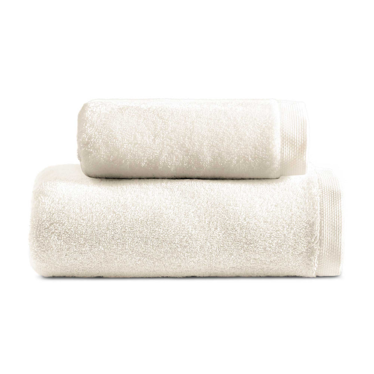 Coppia di Spugna in cotone pettinato - Eden Coppia di spugna Lisola Avorio