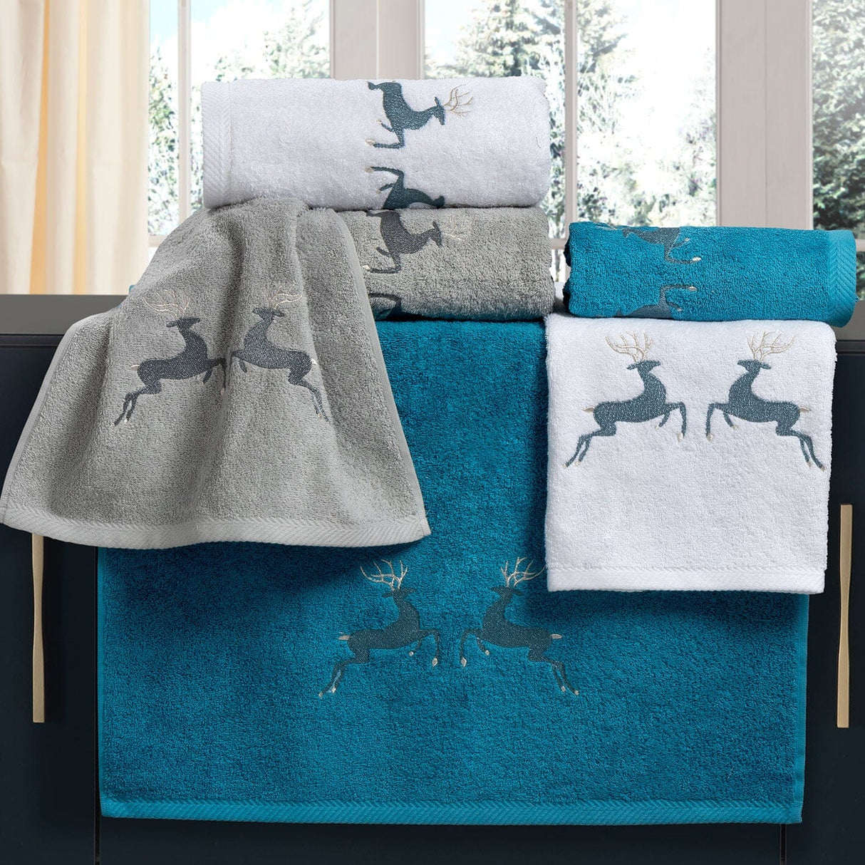 Coppia di Spugna Ricamata - Merano Coppia di spugna Dea