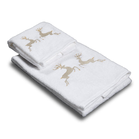 Coppia di Spugna Ricamata - Merano Coppia di spugna Dea Bianco