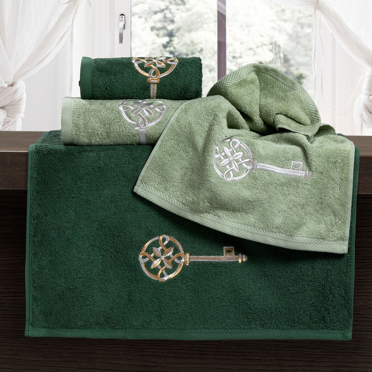 Coppia di Spugna Ricamata - Scrigno Coppia di spugna Dea