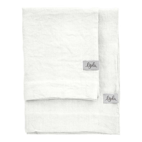 Coppia in Panamà di puro Lino - Panamà Coppia di spugna Lisola Bianco