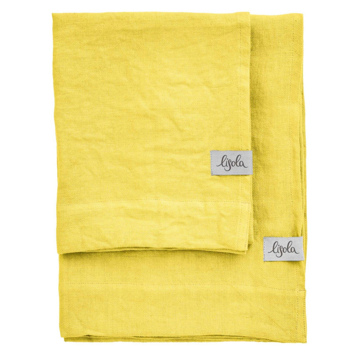 Coppia in Panamà di puro Lino - Panamà Coppia di spugna Lisola Giallo (Camomilla)