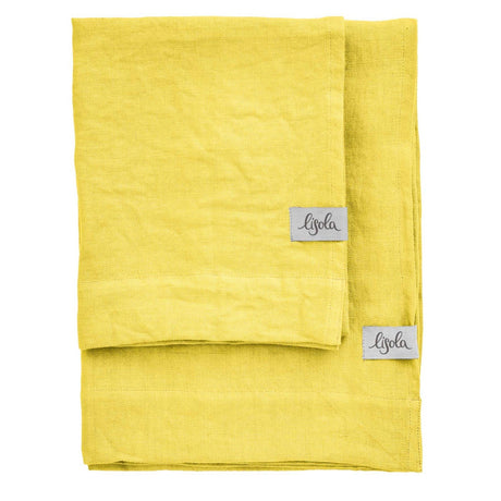 Coppia in Panamà di puro Lino - Panamà Coppia di spugna Lisola Giallo (Camomilla)