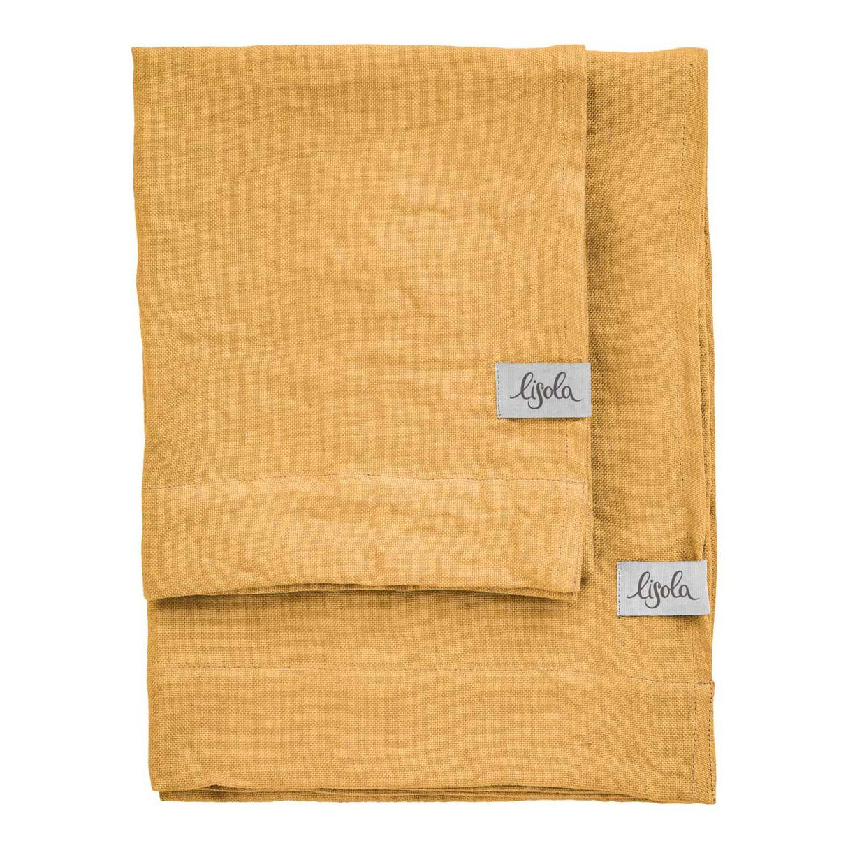 Coppia in Panamà di puro Lino - Panamà Coppia di spugna Lisola Giallo (Senape)