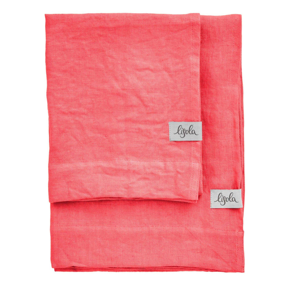 Coppia in Panamà di puro Lino - Panamà Coppia di spugna Lisola Rosso (Begonia)