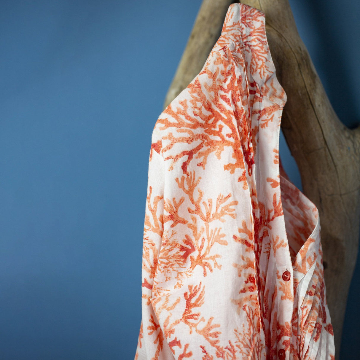 Copricostume in Cotone e Lino Fantasia Corallina - Phocea Copricostume Marinette Saint-Tropez