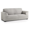 Copridivano Elastico in Tessuto Jacquard - Milos Copridivano Belmarti Copripoltrona Grigio Chiaro
