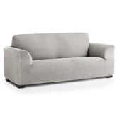 Copridivano Elastico in Tessuto Jacquard - Milos Copridivano Belmarti Copripoltrona Grigio Chiaro