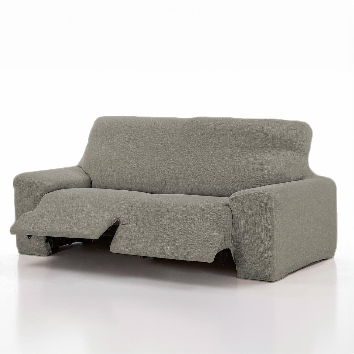 Copridivano Sagomato per Divano Reclinabile in Tessuto Jacquard - Teide Copridivano Belmarti Copridivano (2 Posti) Grigio Chiaro