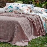 Copriletto in Cotone a Nido d'Ape StoneWashed No Stiro - Anthony Copriletto Bianca