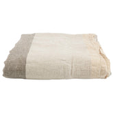 Copriletto in Puro Lino Rigato Fay - Creole Home Sabbia