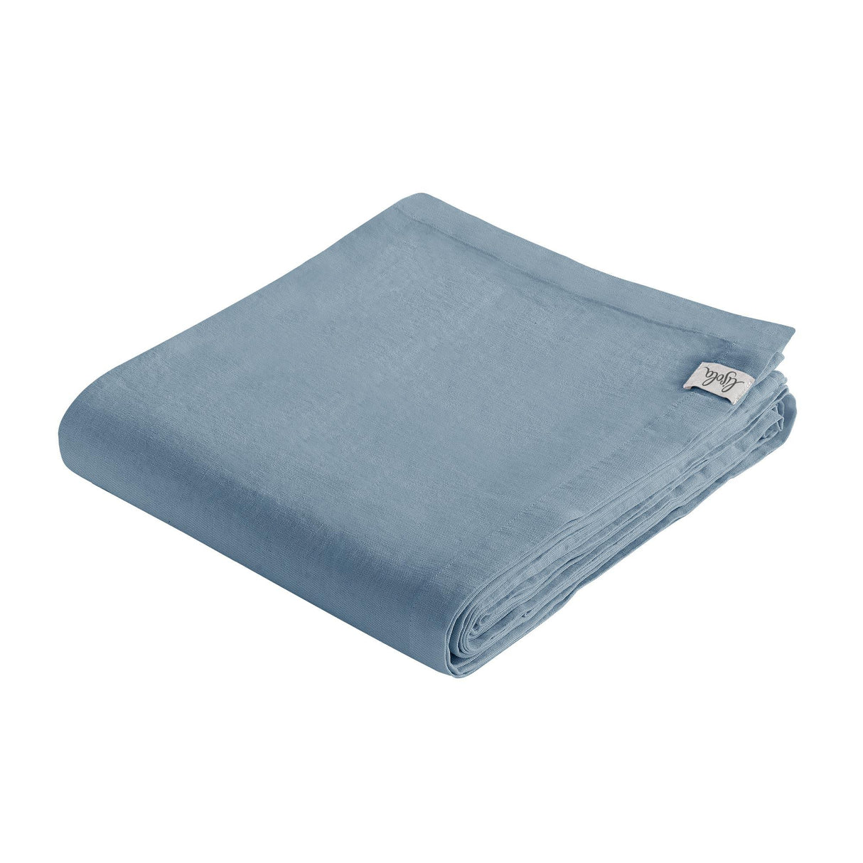 Copriletto Puro LINO StoneWashed NO Stiro - Grafite Copriletto Lisola Matrimoniale Azzurro (Regolo)