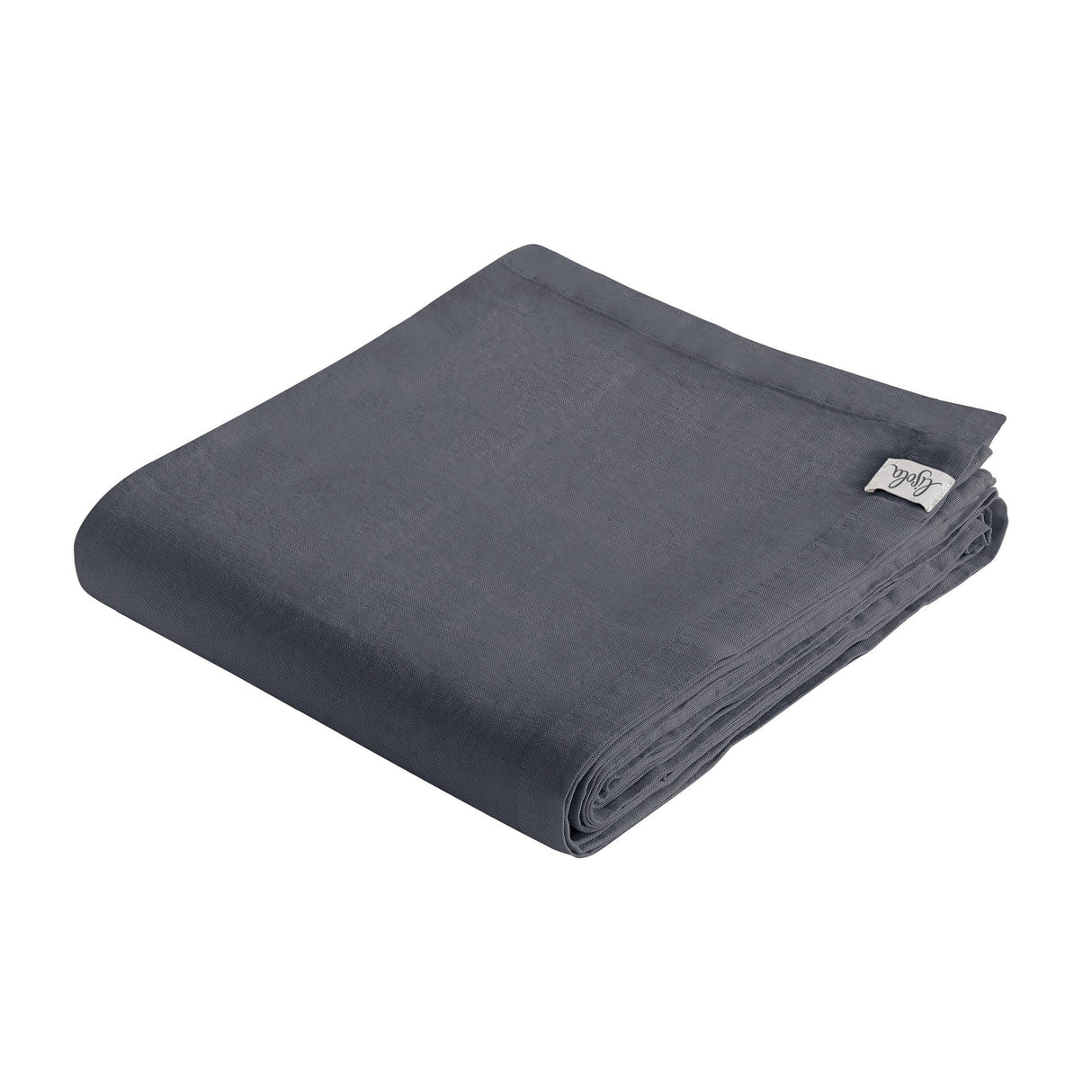 Copriletto Puro LINO StoneWashed NO Stiro - Grafite Copriletto Lisola Matrimoniale Grigio (Grisaglia)