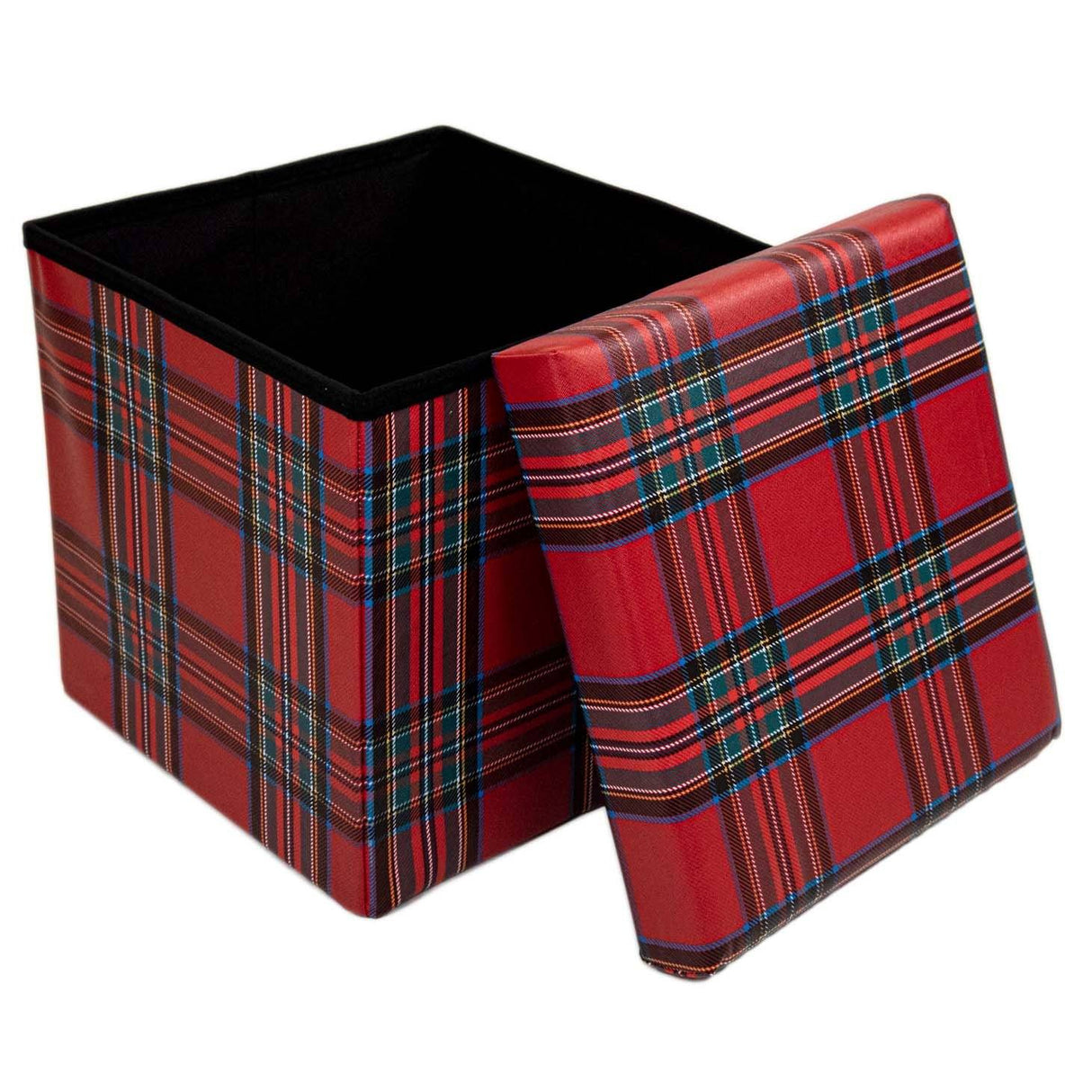 Cubo Contenitore in Pvc Stampato - Tartan Cubo Contenitore Daunex