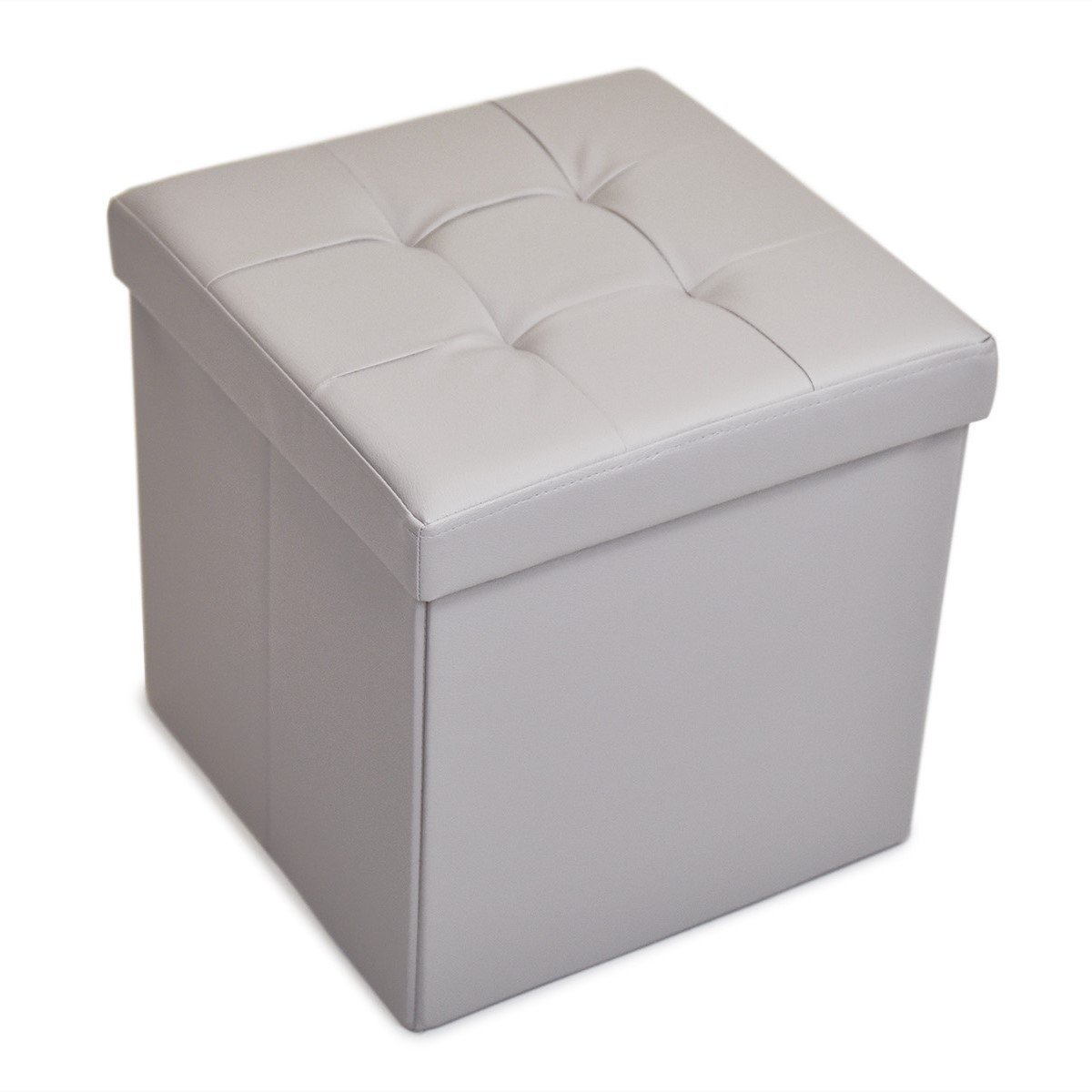 Cubo Contenitore in Pvc Tinta Unita - Plain Cubo Contenitore Daunex Grigio