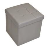 Cubo Contenitore in Pvc Tinta Unita - Plain Cubo Contenitore Daunex Tortora 
