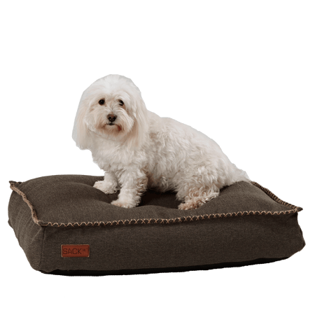 Cuccia per cani in fibre di Olefina - Cobana Cuscino SACKit Medio Marrone