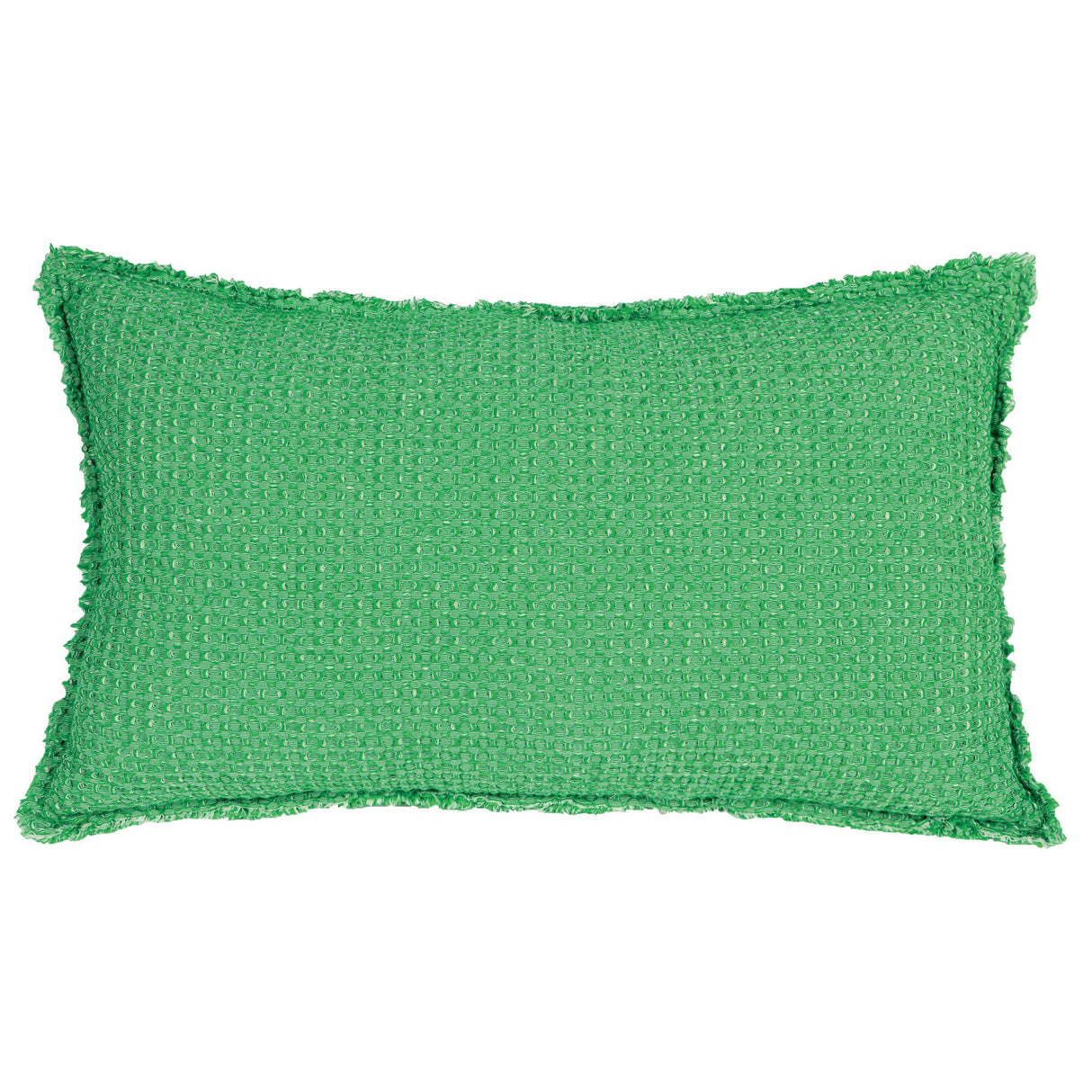 Cuscino a Nido D'Ape Chambray StoneWashed in Cotone Tinta Unita - Maia Chambray Cuscino Vivaraise 30x50 Agave