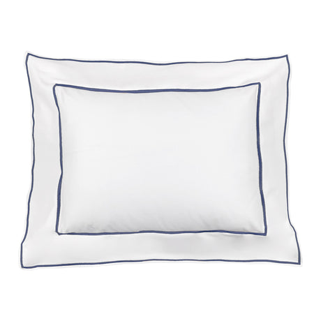 Cuscino Arredo in Raso di Cotone - Isola Cuscini Arredo Fazzini Atelier Bianco/Blu