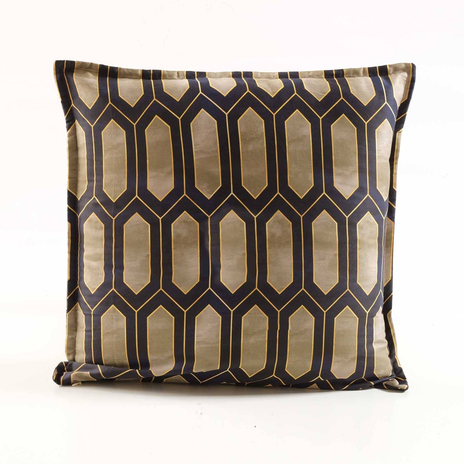 Cuscino d'Arredo a Stampa Geometrica - Royal Cuscini Arredo Lisola Oro