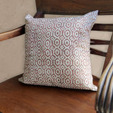 Cuscino in Puro Cotone con Fantasia Geometrica - Helga Cuscini Arredo Lisola
