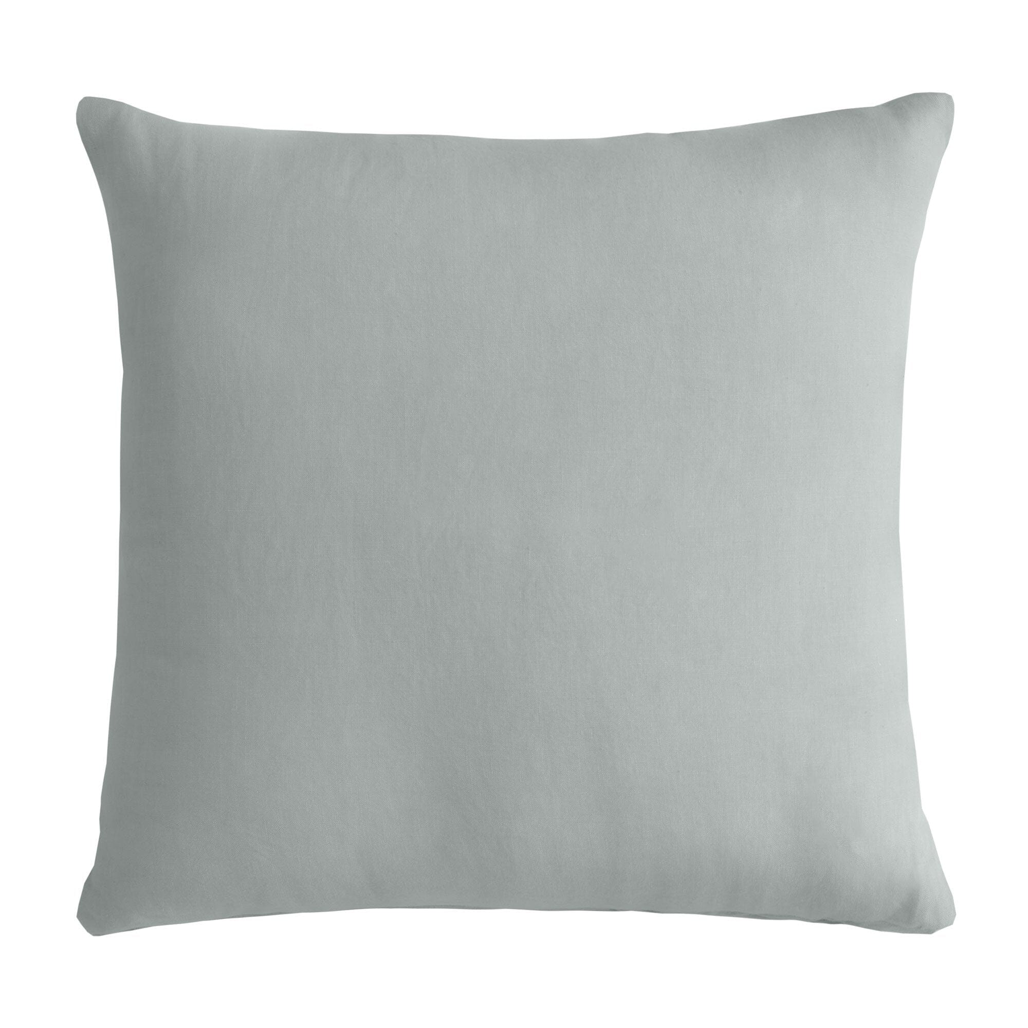 Cuscino in Puro Cotone Stonewashed Tinta Unita - Senna Cuscini Arredo Lisola Stone Cenere