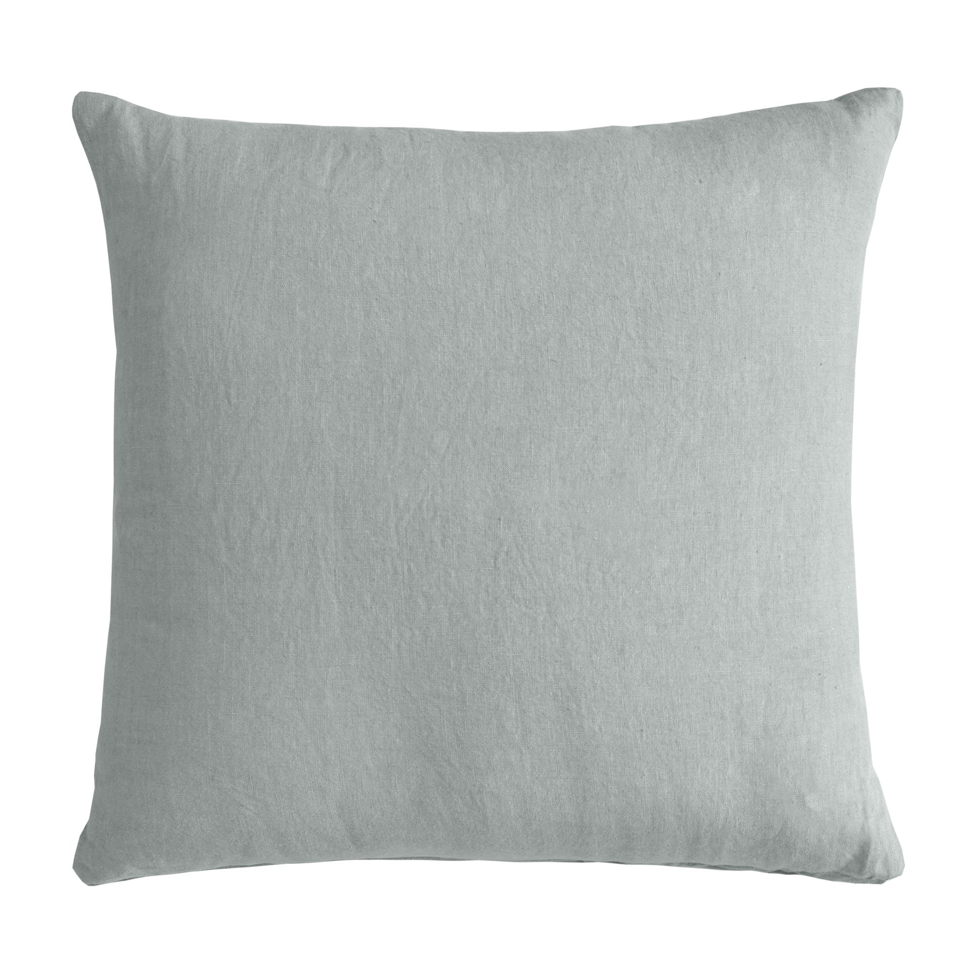 Cuscino in Puro Lino Stonewashed Tinta Unita - Sydney Cuscini Arredo Lisola Cenere