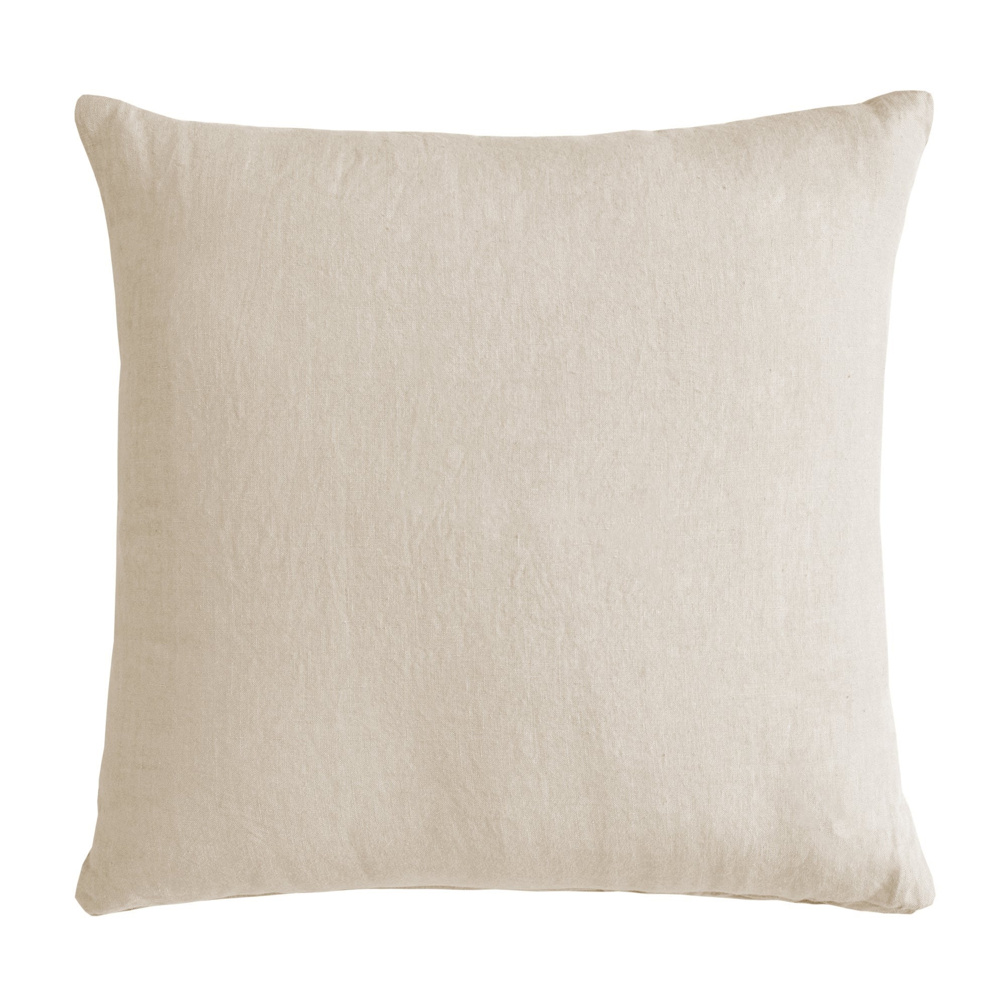 Cuscino in Puro Lino Stonewashed Tinta Unita - Luxury Cuscini Arredo Lisola Sabbia