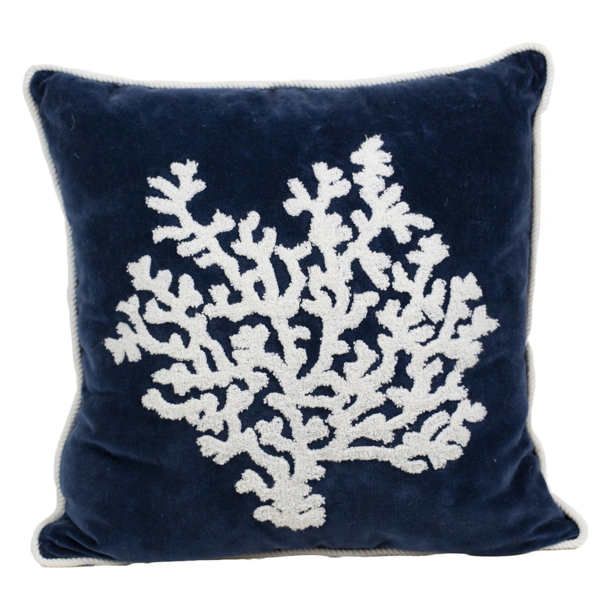 Cuscino in Puro Cotone Fantasia Corallo - Malte Cuscini Arredo Marinette Saint-Tropez