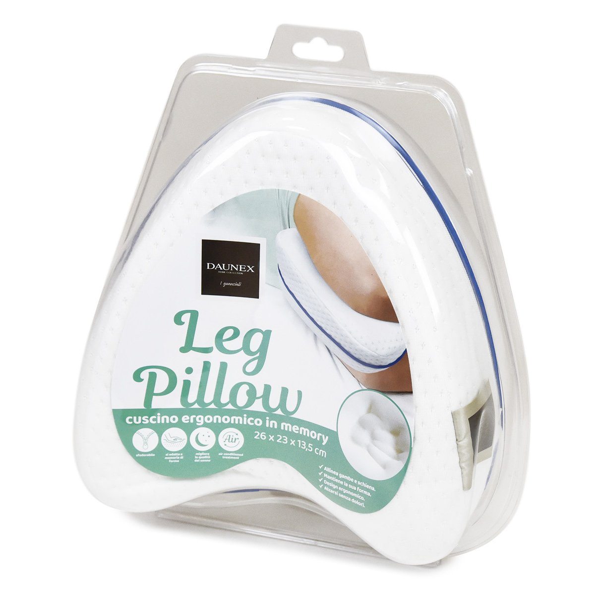 Cuscino per Supporto Gambale in memory foam - Leg Pillow Cuscino Daunex