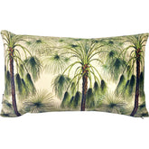 Cuscino Rettangolare in Velluto Stampa Palme - Green Palms Cuscini Arredo Vanilla Fly 50x30