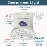 Daunex Courmayeur Piumino Siberiano Light Piumino d'oca Daunex 155 x 200 (Singolo)
