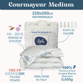 Daunex Courmayeur Piumino Siberiano Medium Piumino d'oca Daunex 250 x 200 (Matrimoniale)